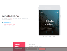 Tablet Screenshot of ninefootone.co.uk